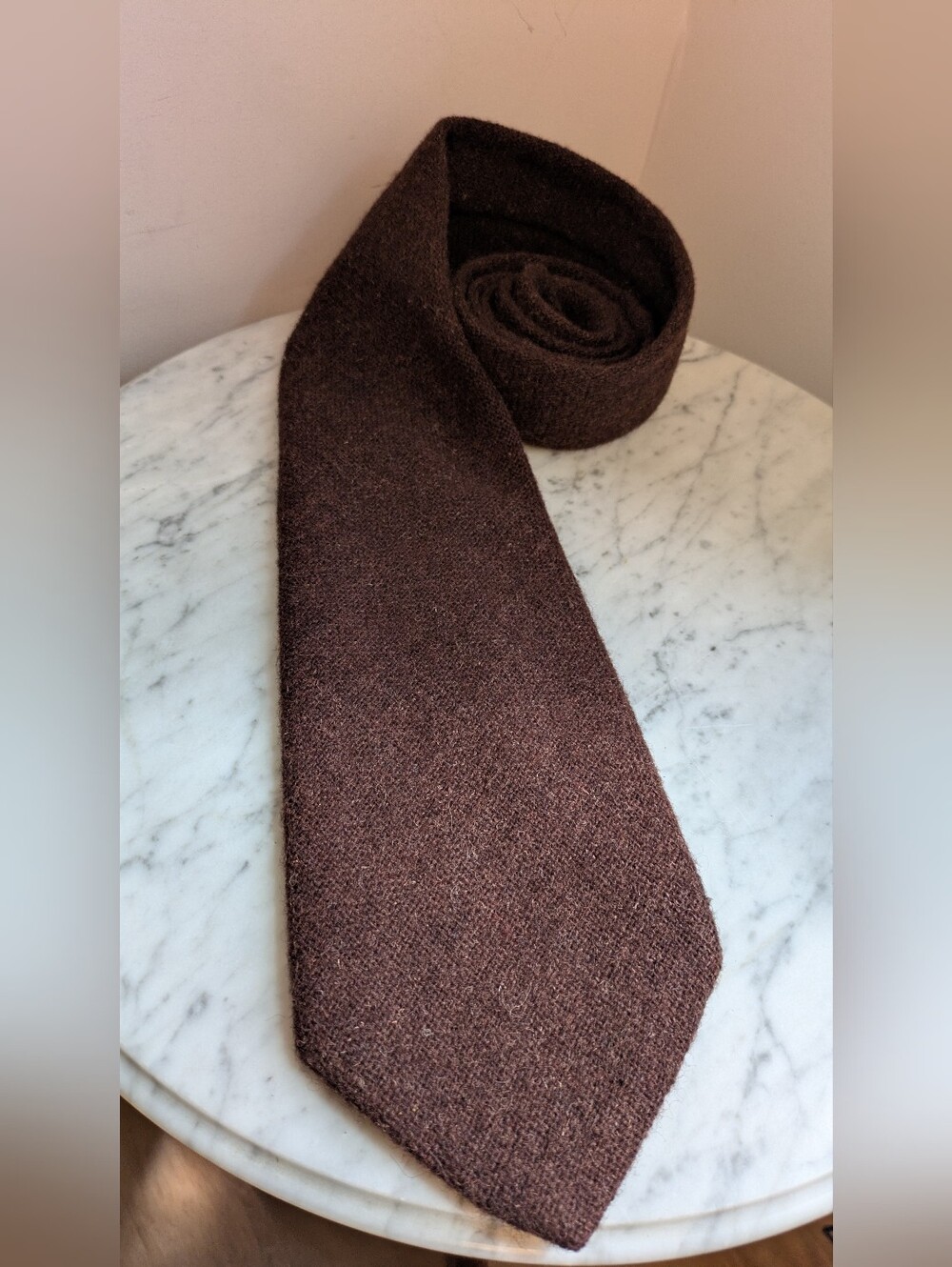 Vintage 1970s Harris Tweed Hand Woven Canadian Made Frames Tie